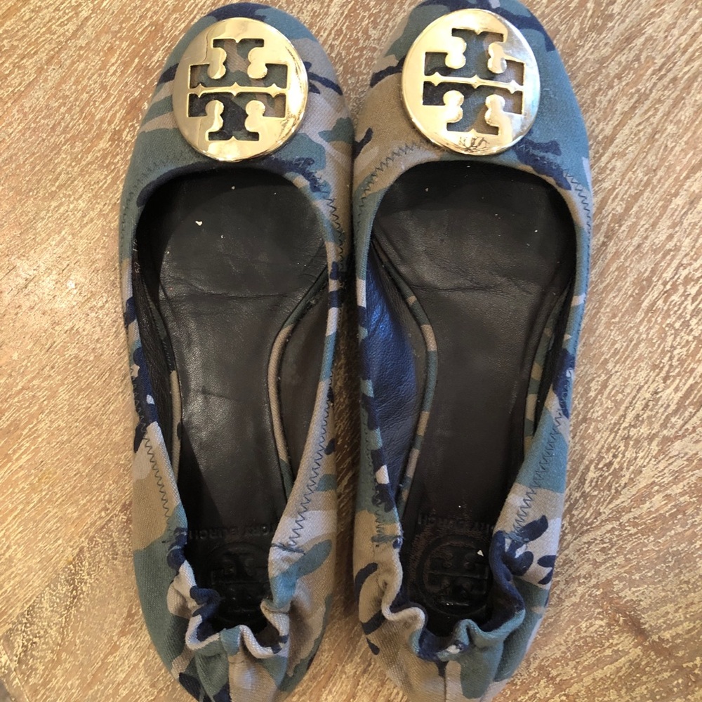 Tory Burch camouflage flats